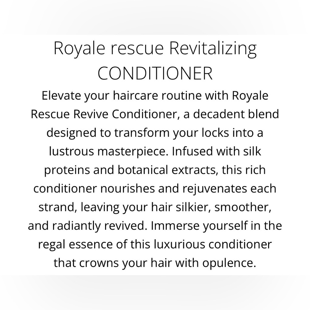 Royale Rescue Revitalizing Conditioner - Picture 2 of 5